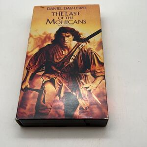 The Last of the Mohicans Movie VHS 1993‎ Daniel Day-Lewis